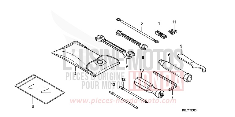 OUTILS von S-wing ABS PEARL NIGHTSTAR BLACK (NHA84) von 2011